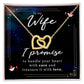 Interlocking Heart Necklace - Wife